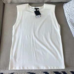 NWT Massimo Dutti Padded Shoulders Top